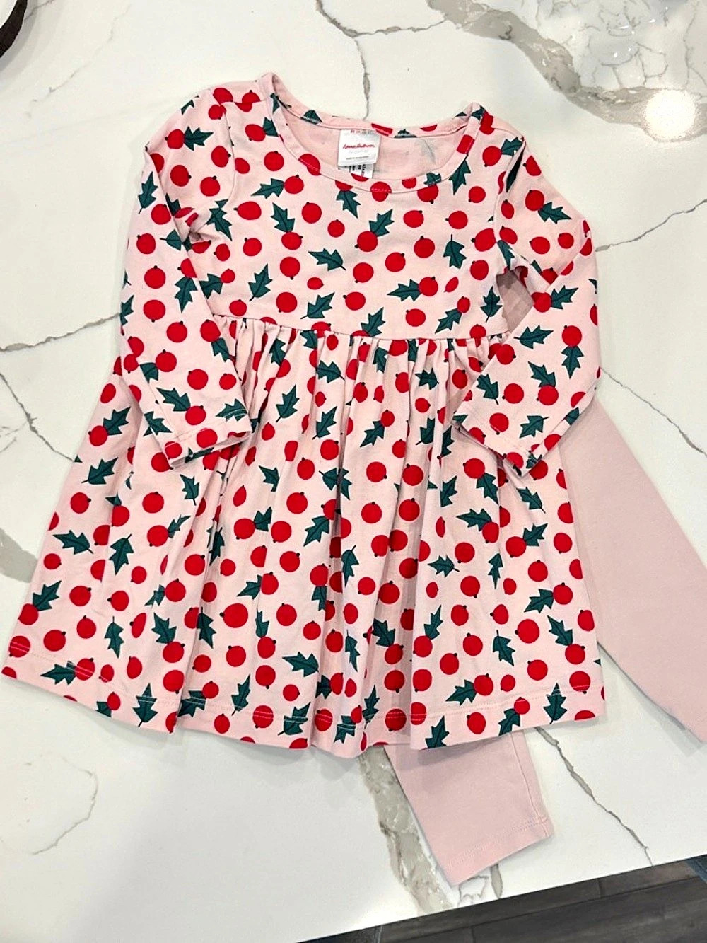 Hanna Andersson Holiday Long Sleeve Everywhere Dress & Leggings Set